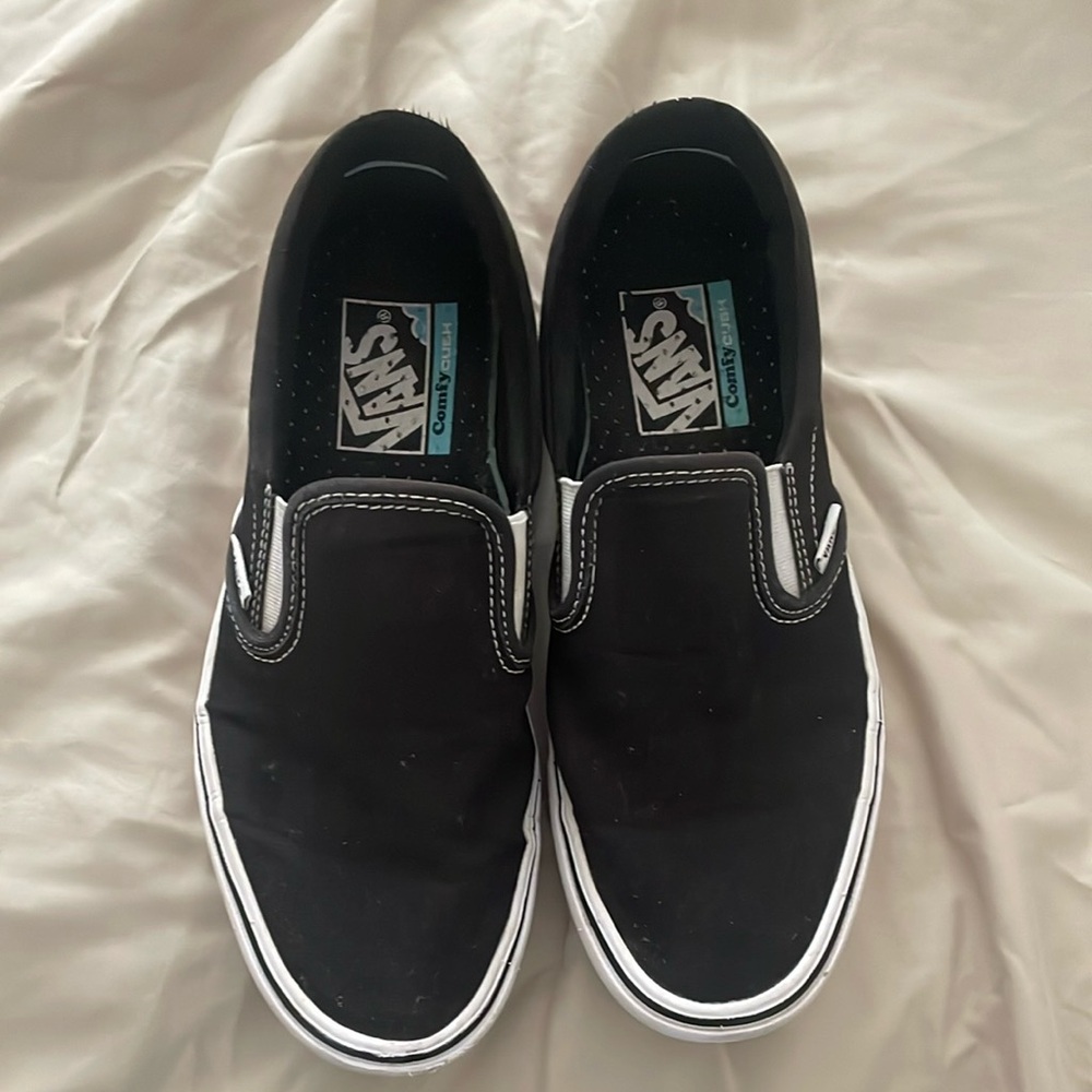 Vans Black Slip-On Women’s Shoes. Lightly worn.
